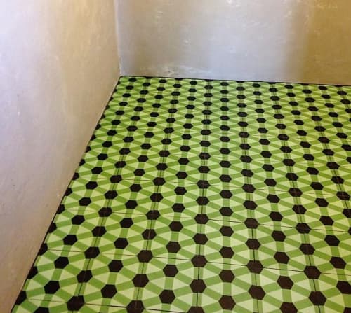Geometric Diamond Cement Tiles | Tiles by Avente Tile | The Coronet in Tucson. Item composed of cement
