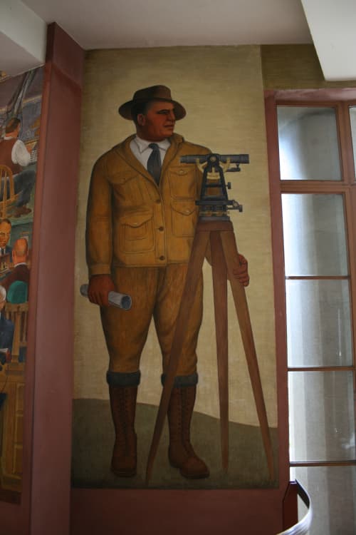 Surveyor | Murals by Clifford Wight | Coit Tower in San Francisco