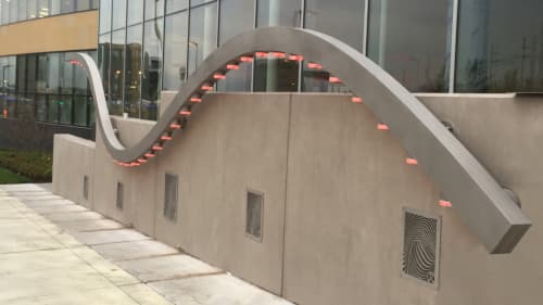 Sidewalk Harp | Sculptures by Jen Lewin | Be The Match in Minneapolis