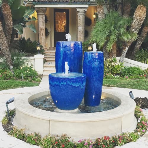 ceramic planter fountain