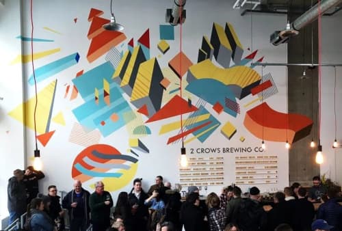Mural | Murals by Christian Toth Art | 2 Crows Brewing Co. in Halifax. Item composed of synthetic