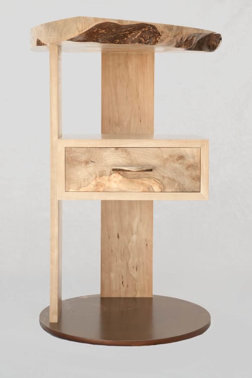 EL MONTE NIGHTSTAND | Storage by Michael O’Connell Furniture. Item composed of maple wood and steel