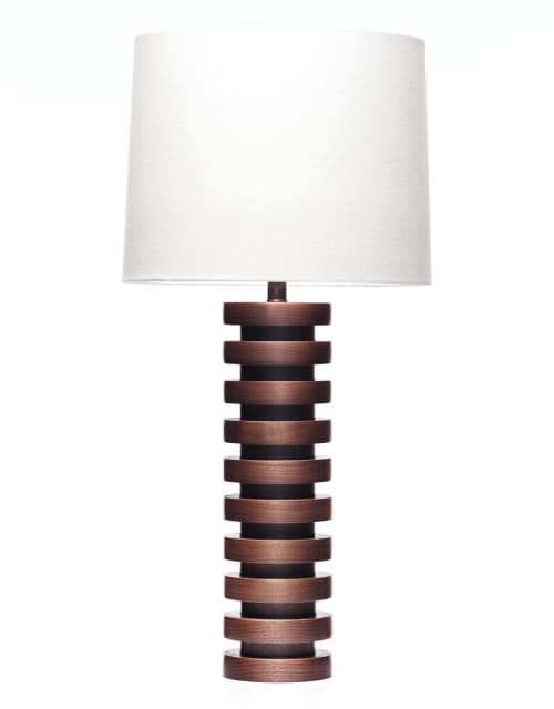 Leo Lam Malmo Table Lamp (Walnut) | Lamps by Lawrence & Scott | Lawrence & Scott in Seattle. Item made of wood