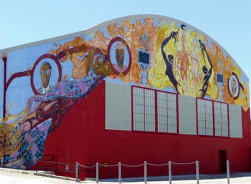 The Fire Next Time II | Murals by Dewey Crumpler | Joseph Lee Recreation Center in San Francisco
