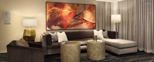 Colortrails_11116 | Prints by Rica Belna | Edgewater Apartments in Philadelphia. Item composed of canvas