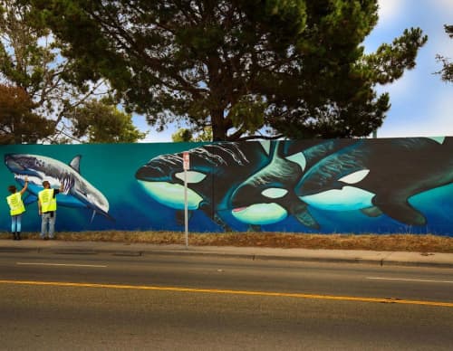 Street Mural | Street Murals by Taylor Reinhold | Bay View Elementary School in Santa Cruz