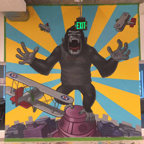 Metallica Kong 2017 | Murals by John Park | Universal Music Group-Santa Monica,CA in Santa Monica