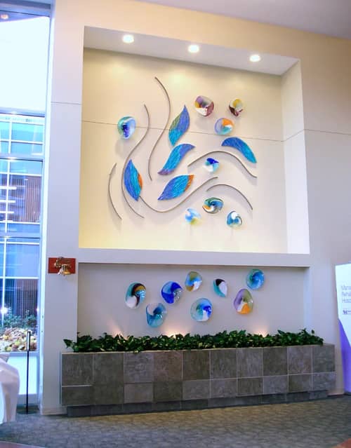 Glass Sculpture | Sculptures by Bonnie M. Hinz | Marianjoy Rehabilitation Hospital in Wheaton