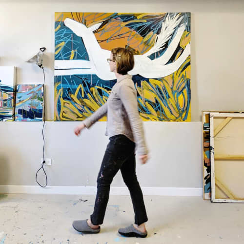 Abstract Painting | Oil And Acrylic Painting in Paintings by Anne Abueva Studio