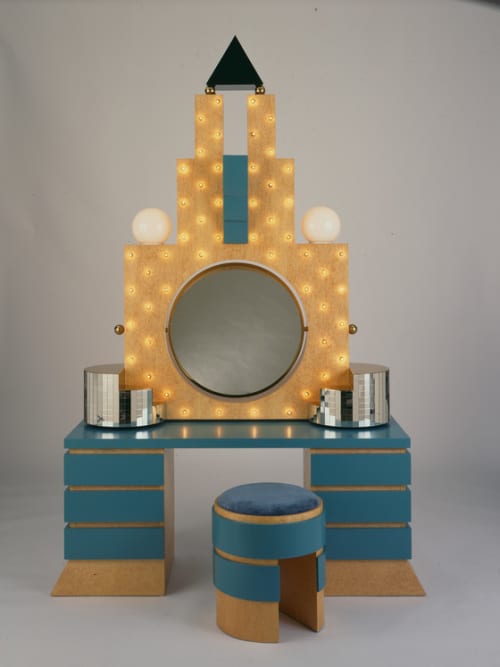 'Plaza' Dressing Table and Stool | Sculptures by Michael Graves | Art of The Americas Building in Los Angeles