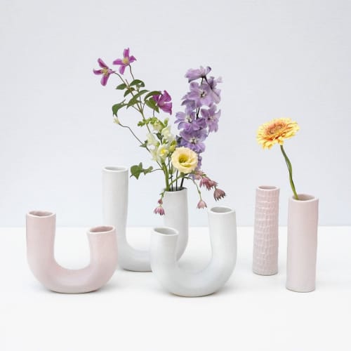 Tube Vases | Vases & Vessels by niho Ceramics. Item made of ceramic