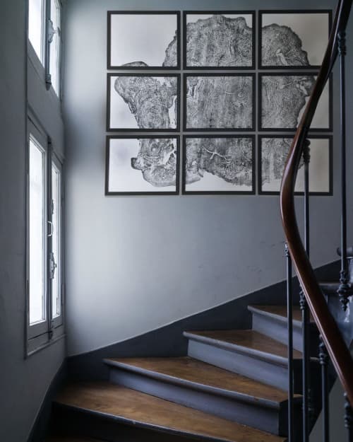 Set of 9 - Maple Tree | Prints by Erik Linton. Item composed of paper