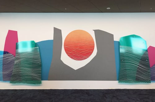 Landscapes 02 | Murals by Erik Otto Studio | Adobe Systems in San Jose. Item made of synthetic