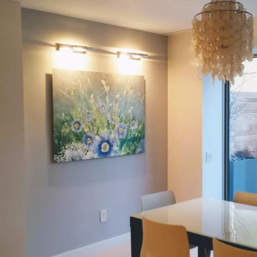 Commissioned Botanical Painting | Oil And Acrylic Painting in Paintings by Cara Enteles Studio. Item made of synthetic