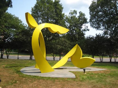 Reston Rondo | Public Sculptures by Mary Ann E. Mears | Reston Town Center in Reston. Item made of aluminum