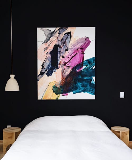 'a river that winds on forever', 60" x 72" | Oil And Acrylic Painting in Paintings by maja dlugolecki | The Jennings Hotel in Joseph. Item composed of canvas