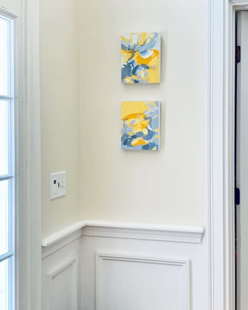“Loop de Loop” and “In Exuberance” | Oil And Acrylic Painting in Paintings by Cameron Schmitz. Item made of synthetic