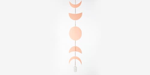 Copper Moon Phase Pendant | Pendants by KL Studios. Item made of copper