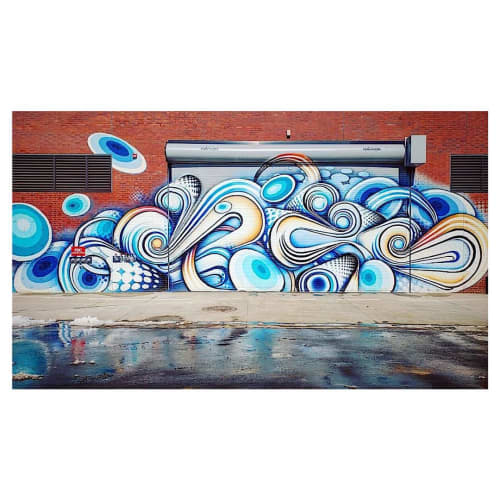Mural at RiNo | Street Murals by Anna Charney. Item composed of synthetic