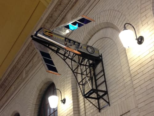 The Assymptotic Line | Sculptures by Kyle Fokken - Artist LLC | Union Depot, St. Paul in Saint Paul. Item composed of metal