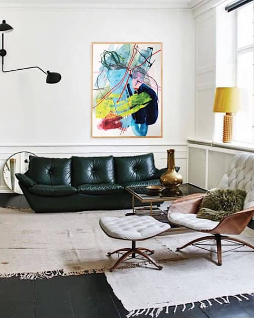 Polanco no. 11 | Oil And Acrylic Painting in Paintings by maja dlugolecki. Item made of paper