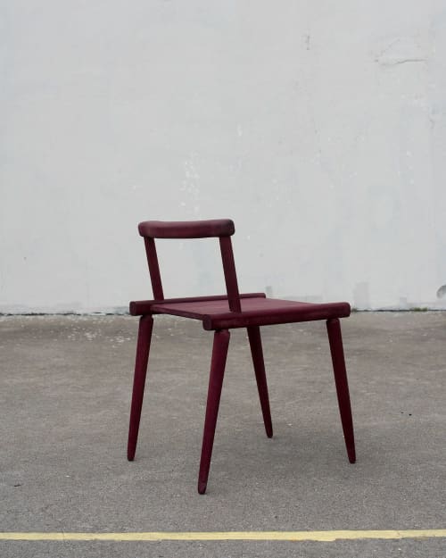 Tawa in Purple | Easy Chair in Chairs by Lucca Zeray | Zeray Studio in Brooklyn. Item made of wood