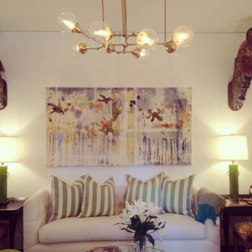 Fragments for Sappho | Oil And Acrylic Painting in Paintings by Caroline Wright | Page Home Design in Austin. Item composed of canvas