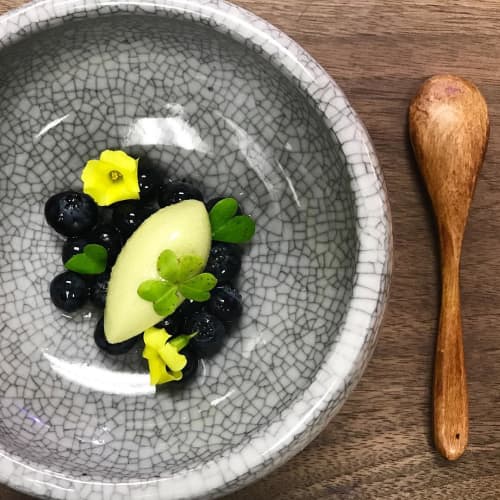 Mojave Crackle Bowl by Humble Ceramics at Providence, Los Angeles