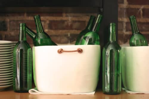 Cuadrado Large Champagne Bucket | Ice Bucket in Drinkware by Tina Frey | Saint Leo in Oxford. Item composed of synthetic