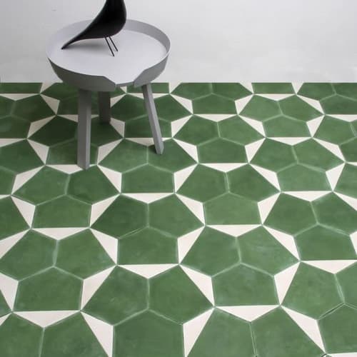 Green Tiles | Tiles by artisticmosaicdesigns. Item made of cement