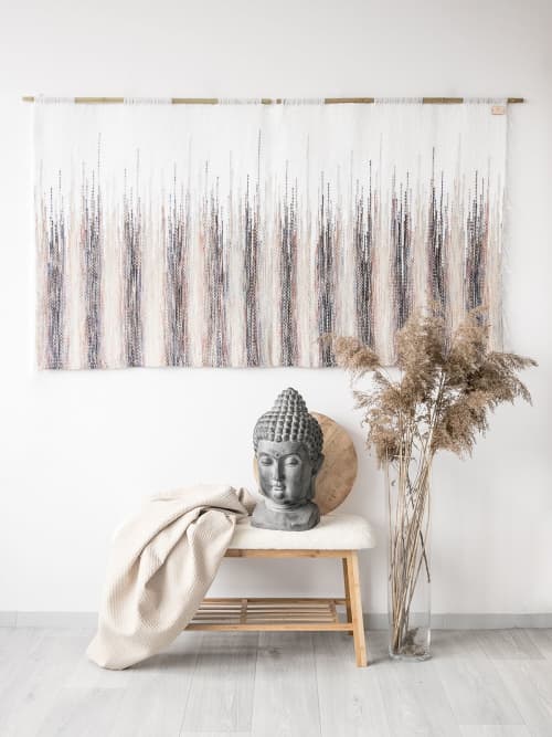 Feina - Unique Wall Decoration | Tapestry in Wall Hangings by Lale Studio & Shop. Item composed of bamboo & cotton compatible with boho and japandi style