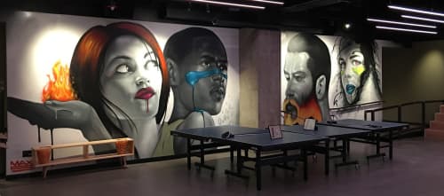 Mural | Murals by Max Sansing | SPiN Chicago in Chicago