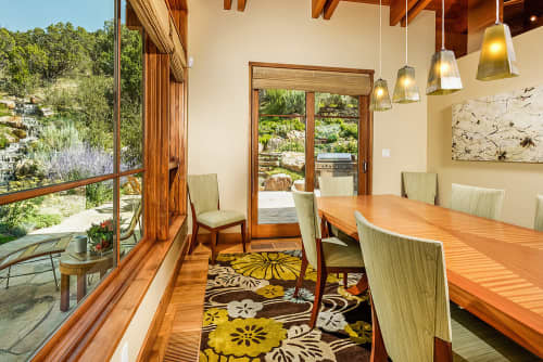 FLOWERS ON WATER (custom) | Area Rug in Rugs by Emma Gardner Design, LLC. Item made of wool with fiber