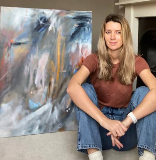 Pastel Painting | Oil And Acrylic Painting in Paintings by Alice Watt. Item composed of synthetic