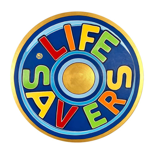 Lifesaver | Oil And Acrylic Painting in Paintings by Michelle Vella Art. Item composed of canvas and synthetic
