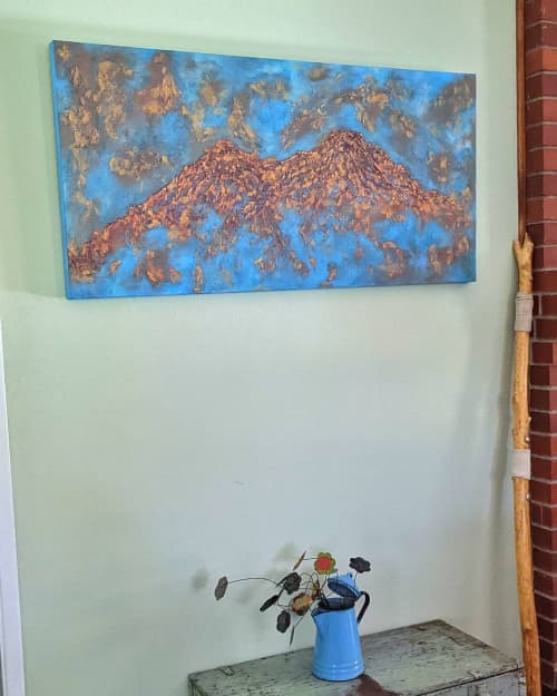 "Mystic Mountain Magic" | Mixed Media by Soulscape Fine Art + Design by Lauren Dickinson. Item composed of canvas & synthetic