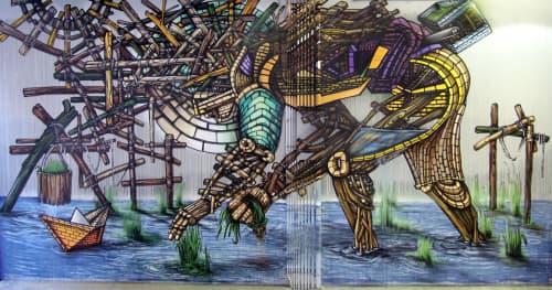 The Rice Planter | Street Murals by Don Rimx | 5 Bryant Park in New York