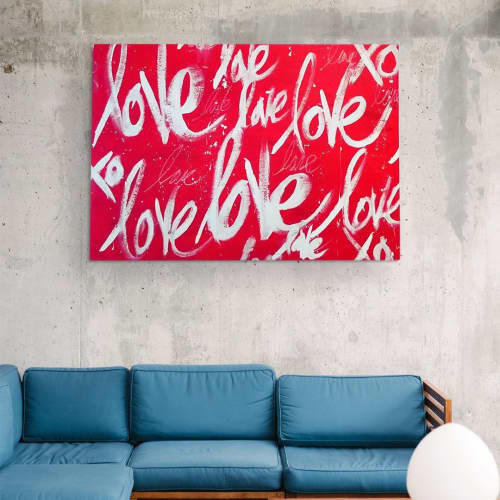 Uncomfortable | Oil And Acrylic Painting in Paintings by Ruben Rojas. Item composed of canvas and synthetic