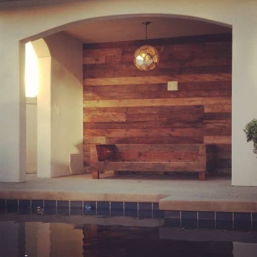 Cabana Wall and Daybed | Couches & Sofas by Monkwood Studios. Item composed of wood