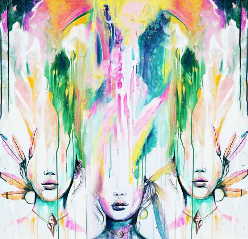 Natural Law | Oil And Acrylic Painting in Paintings by The Art of Danielle Zirk LLC. Item made of canvas with synthetic