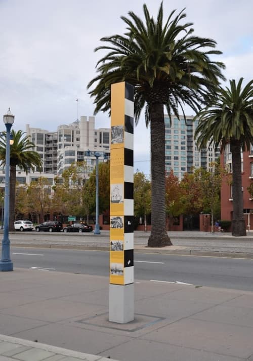 Historic and Interpretive Signage Project | Public Sculptures by Michael Manwaring | Embarcadero in San Francisco