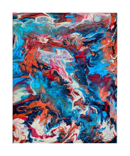 'Orion's Gate' Painting | Oil And Acrylic Painting in Paintings by Soulscape Fine Art + Design by Lauren Dickinson. Item made of canvas