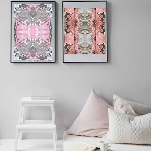 Marbling Art Prints | Prints by KALEIDO MARBLING ART. Item composed of paper