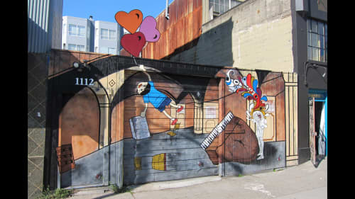Dekay Mural | Street Murals by Krystal Lauk | 1112 Howard Street, SoMa in San Francisco