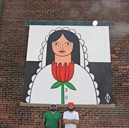Bride | Street Murals by Fortoul Brothers | 29th Street, Union City in Union City