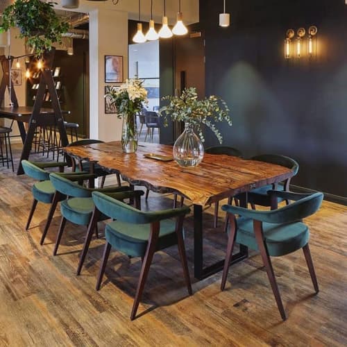 Live Edge Table | Dining Table in Tables by Handmade in Brighton | Co-Space Reading in Mall. Item composed of oak wood