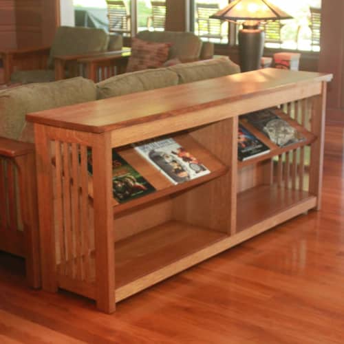 Quartersawn White Oak Sofa Table by The Butler Did It Wescover Tables