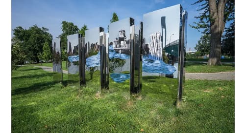 Island of Empirical Data and Other Fabrications, FLOW.17 | Public Sculptures by Rose DeSiano | Randall's Island Park in New York