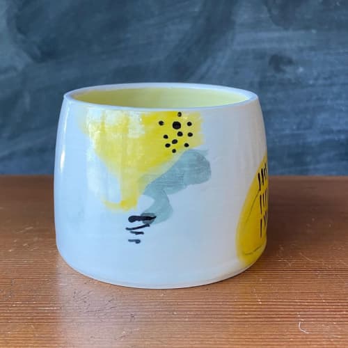 Hand Painted Art Cups | Drinkware by cursive m ceramics. Item made of ceramic