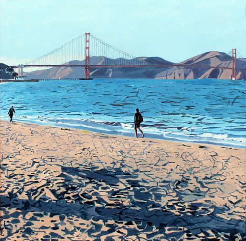 Walking Along | Paintings by Beryl Landau | Zuckerberg San Francisco General Hospital and Trauma Center in San Francisco